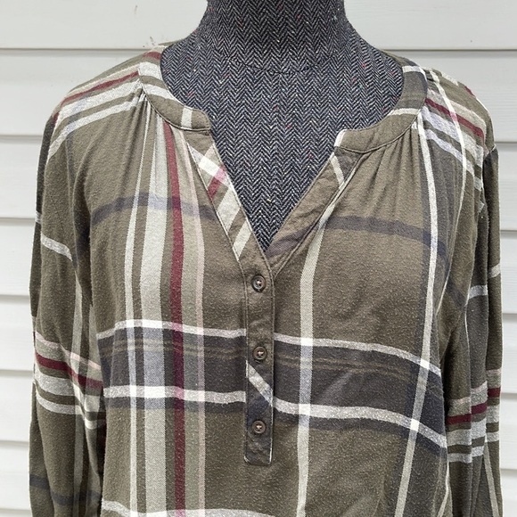 Universal thread Plaid Pullover Top Size Large - Picture 3 of 4